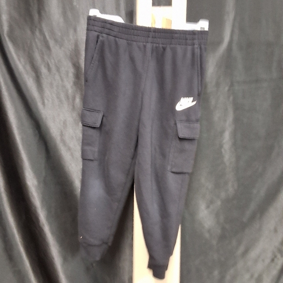 black sweatpants for kids by Nike. * Minor Wear And Tear*...L.ISTING#01081 - Picture 1 of 9